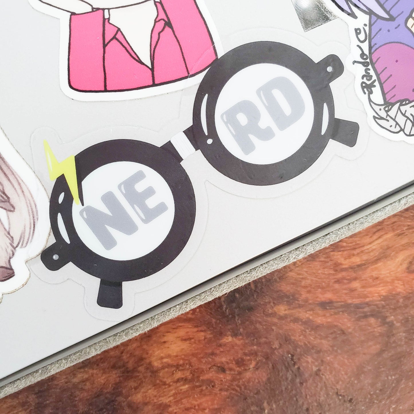 Wizardry and witchcraft magic boy black nerd glasses waterproof vinyl sticker