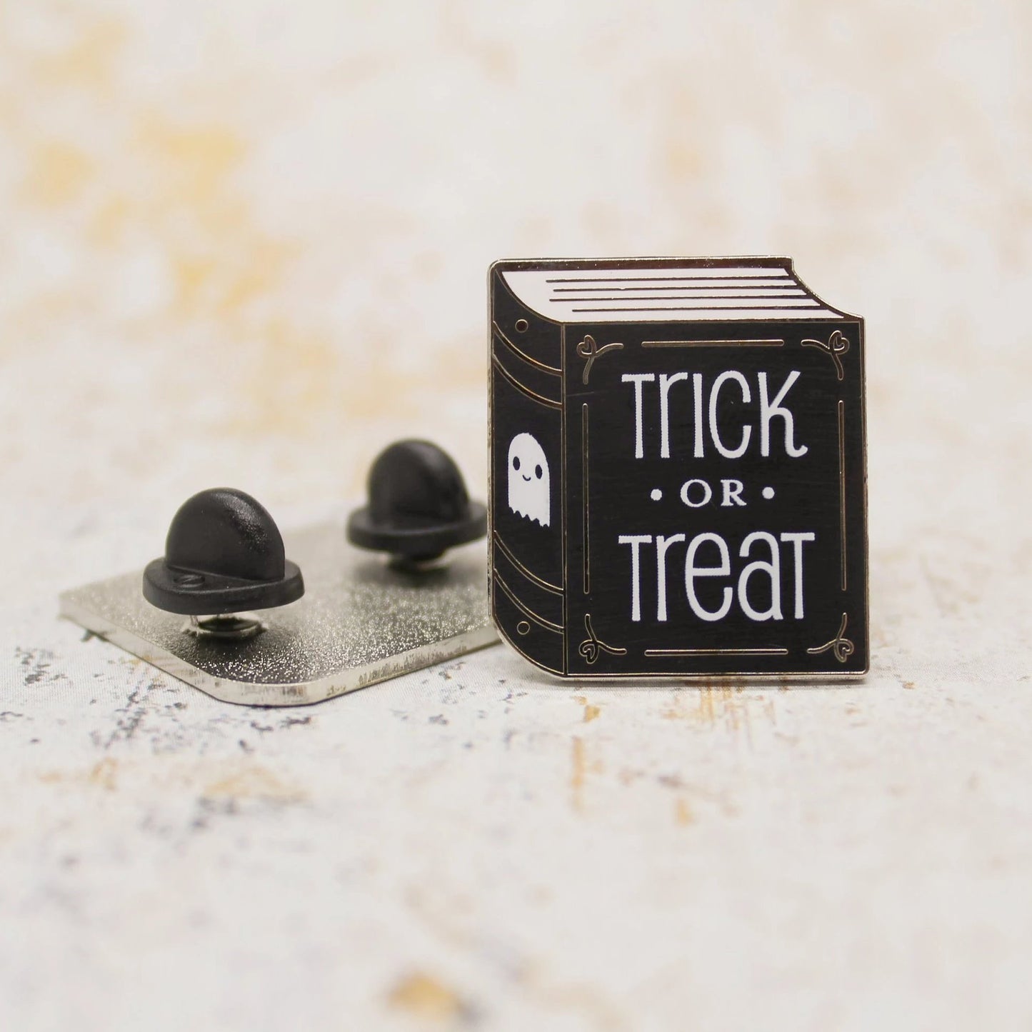 Trick or Treat halloween season kawaii ghost enamel pin